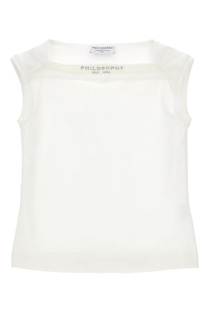 Top Senza Maniche con Logo PHILOSOPHY KIDS | I1G61172010001